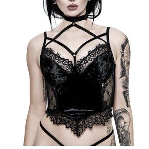 Killstar Ever Ayla Lace Bralet S